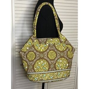 Vera Bradley Bluebird Sittin In A Tree Purse Shoulder Bag Cotton Purse Quilted‎